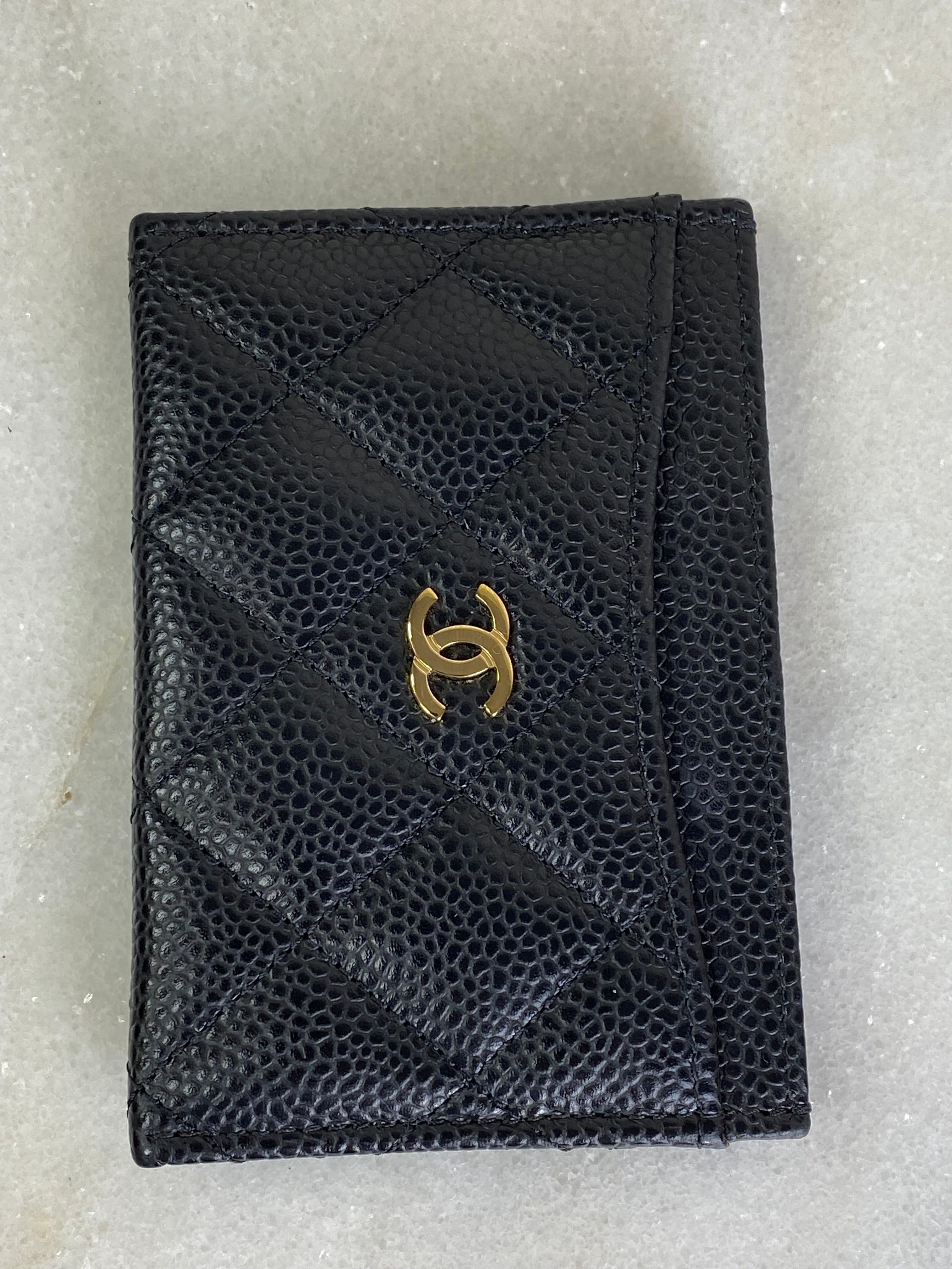 Chanel Black CC Logo Small Card Holder