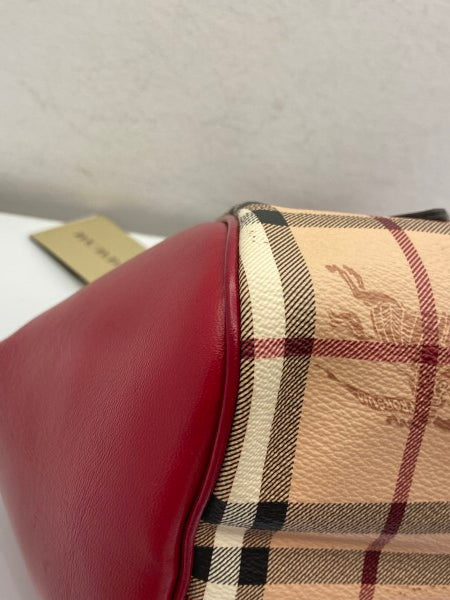 Burberry Red Haymarket Blaze Small Bag