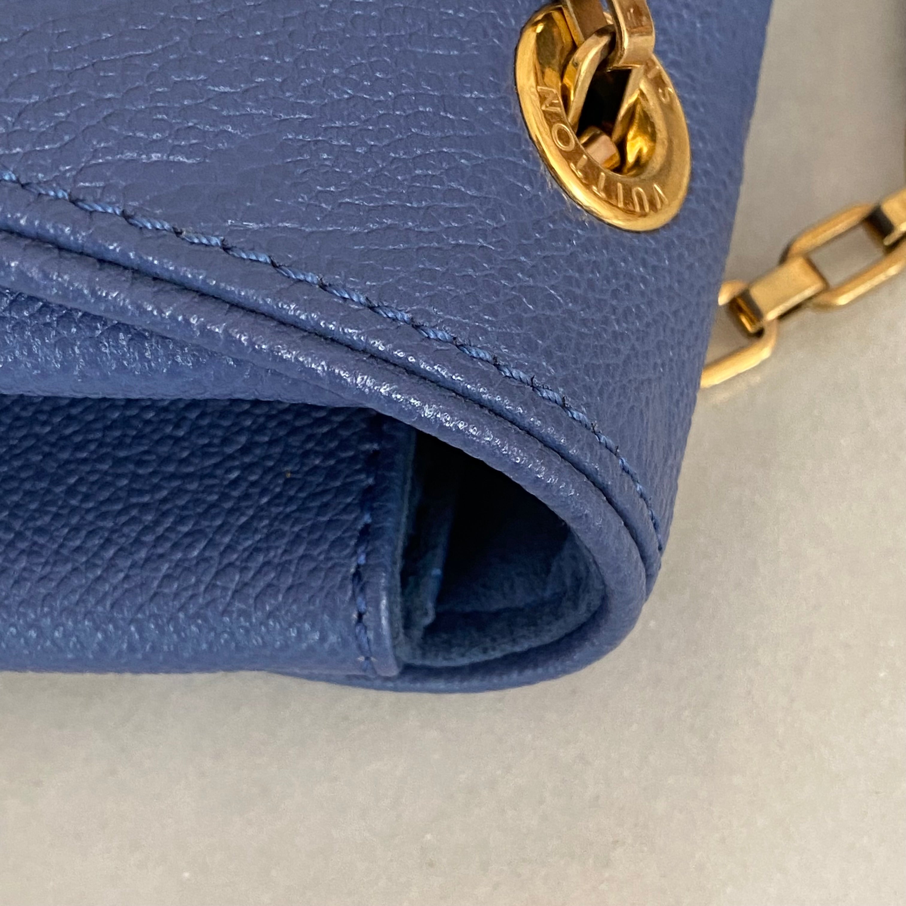 Louis Vuitton Blue Monogram Empreinte St Germain Large Bag