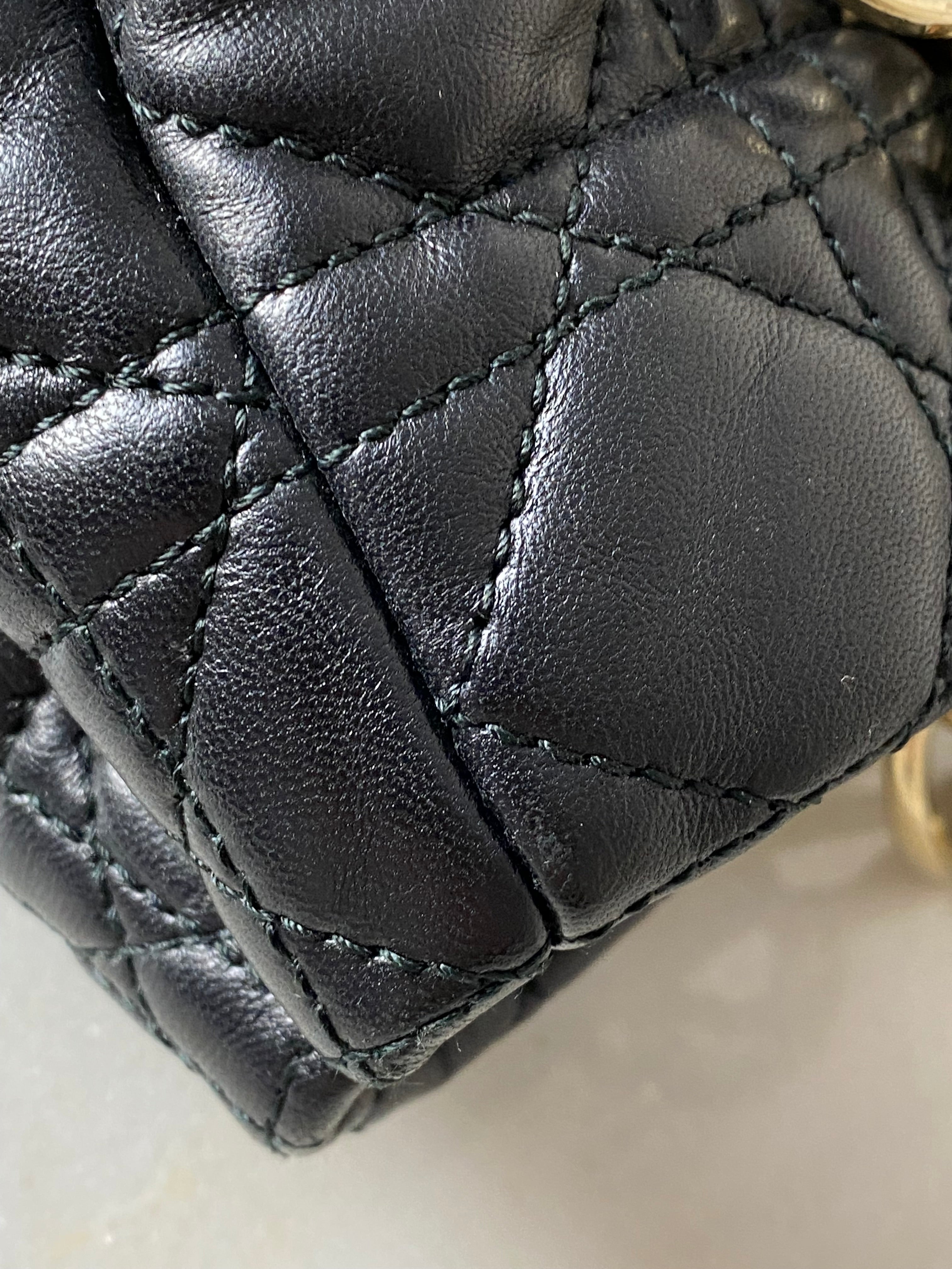 Christian Dior Black Lady Dior Medium Bag