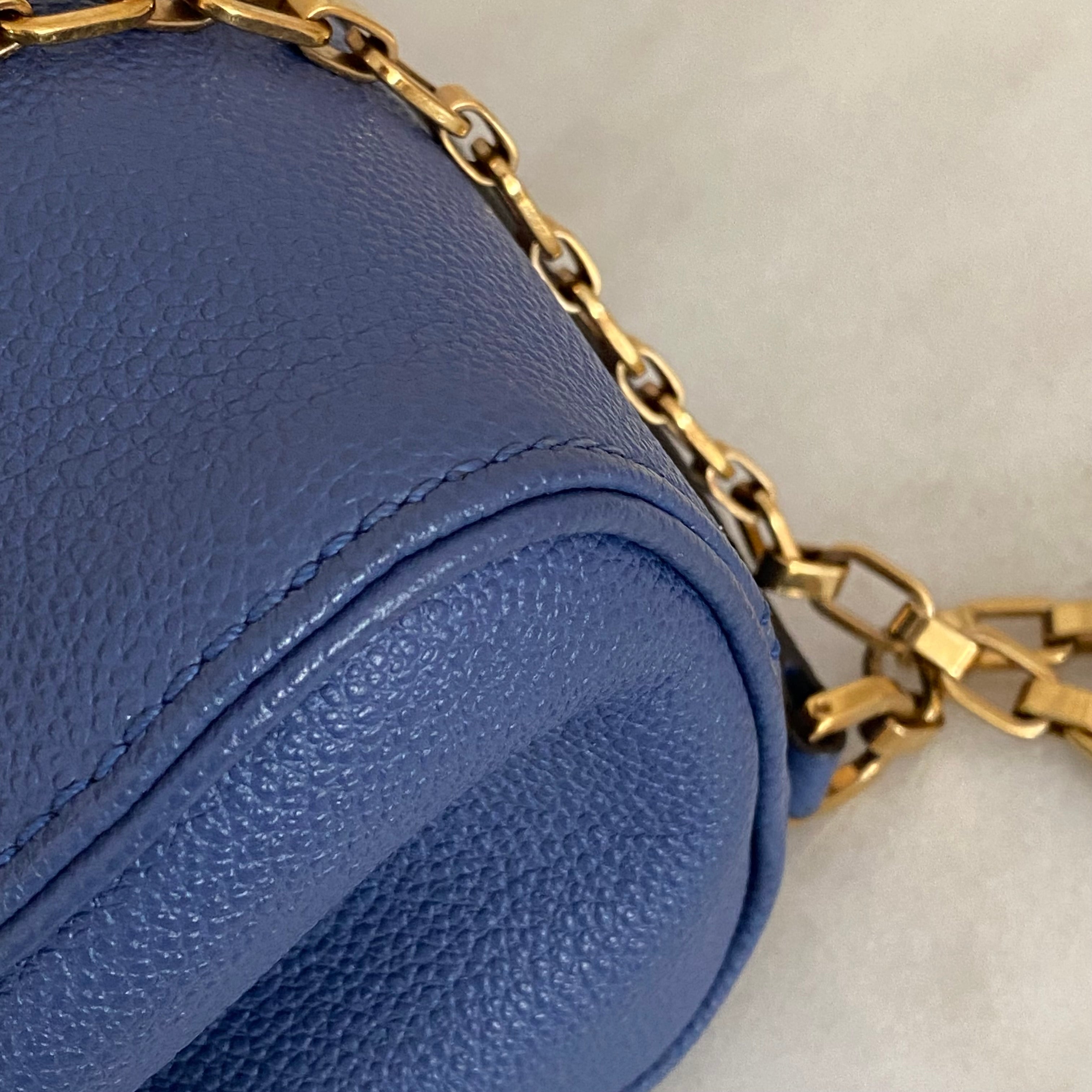 Louis Vuitton Blue Monogram Empreinte St Germain Large Bag