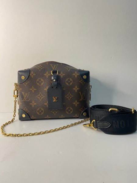 Louis Vuitton Monogram Black Petite Malle Souple Crossbody Bag