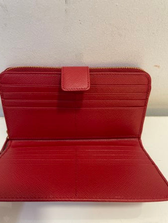 Prada Red Long Wallet