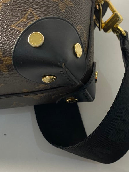 Louis Vuitton Monogram Black Petite Malle Souple Crossbody Bag