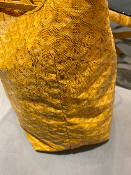 Goyard Yellow Goyardine Saint Louis GM Bag