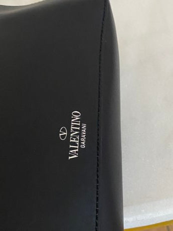 Valentino Black VLTN Crossbody Bag