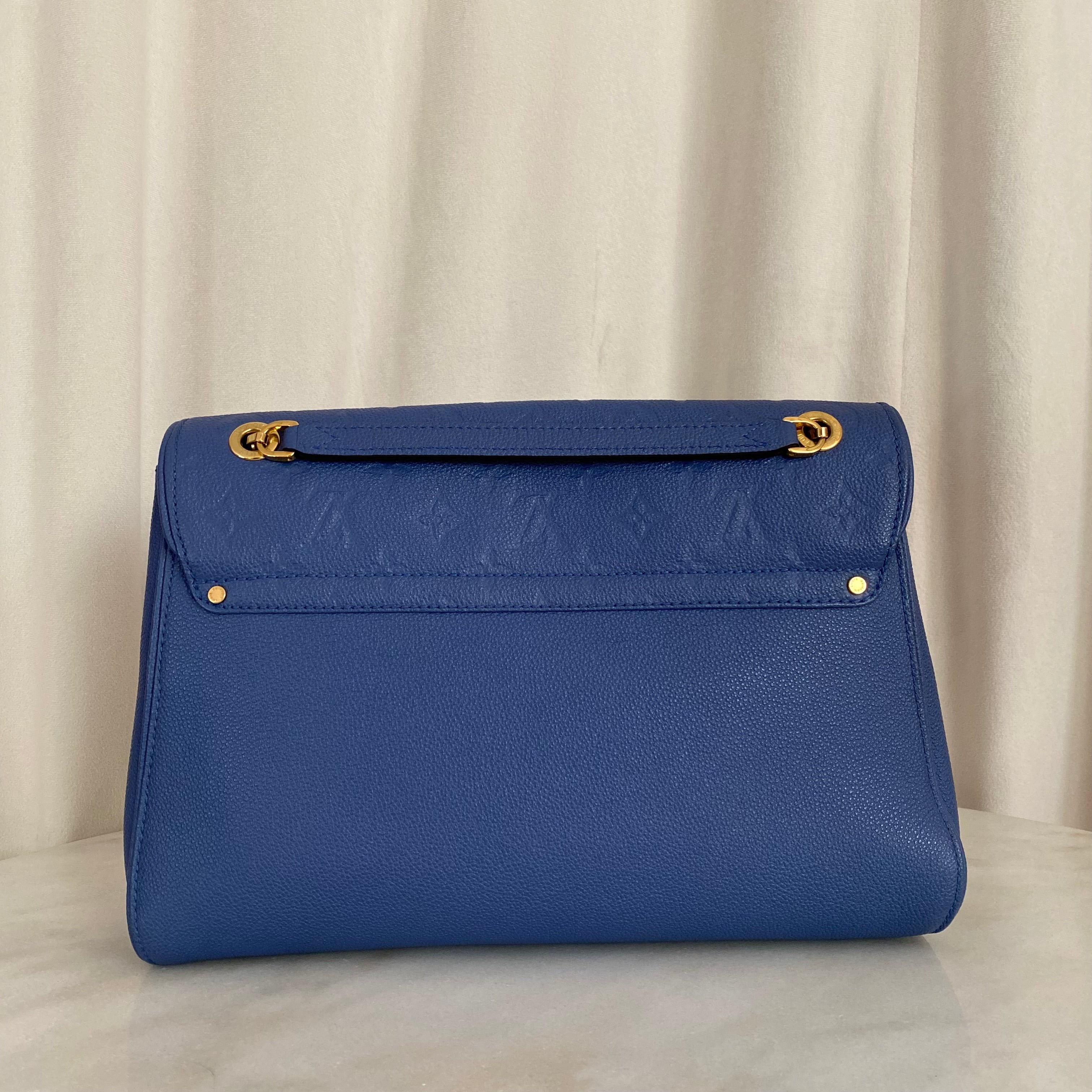 Louis Vuitton Blue Monogram Empreinte St Germain Large Bag