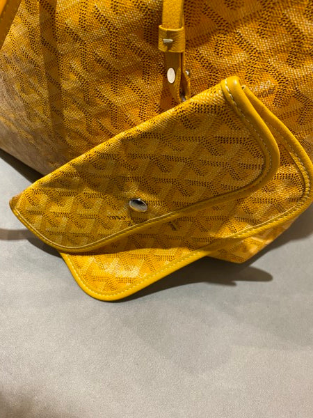 Goyard Yellow Goyardine Saint Louis GM Bag