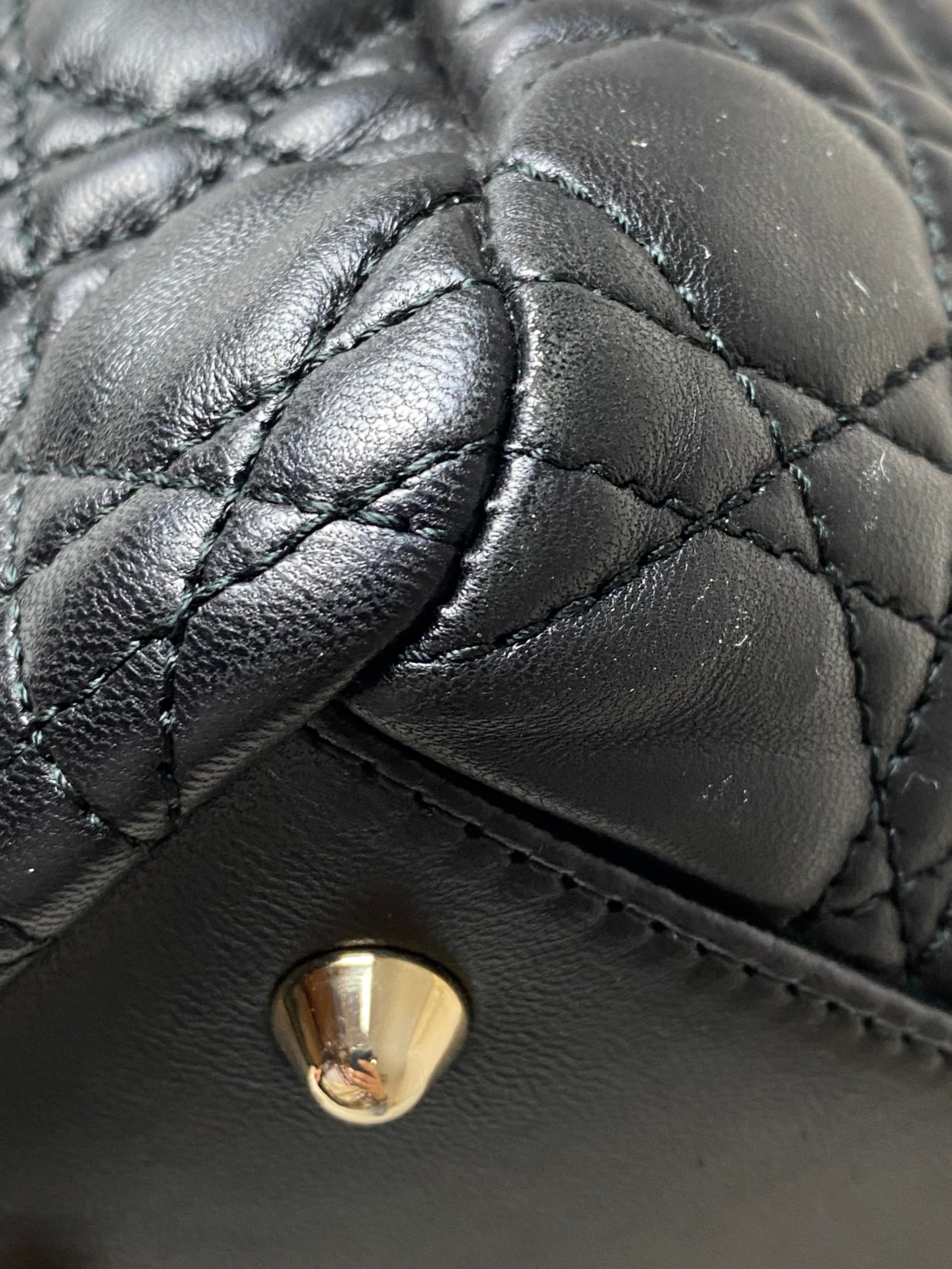 Christian Dior Black Lady Dior Medium Bag