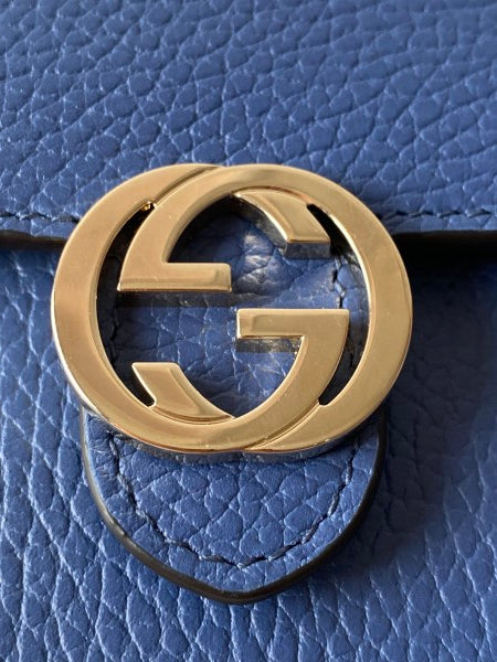 Gucci Blue Interlocking WOC