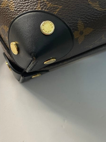 Louis Vuitton Monogram Black Petite Malle Souple Crossbody Bag