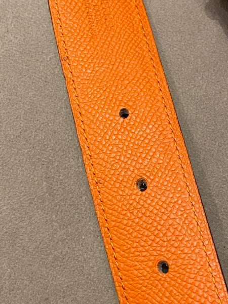 Hermes Bicolor H Buckle Reversible Belt