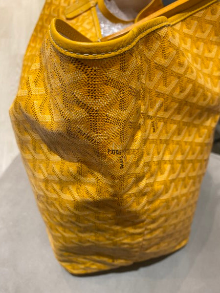 Goyard Yellow Goyardine Saint Louis GM Bag