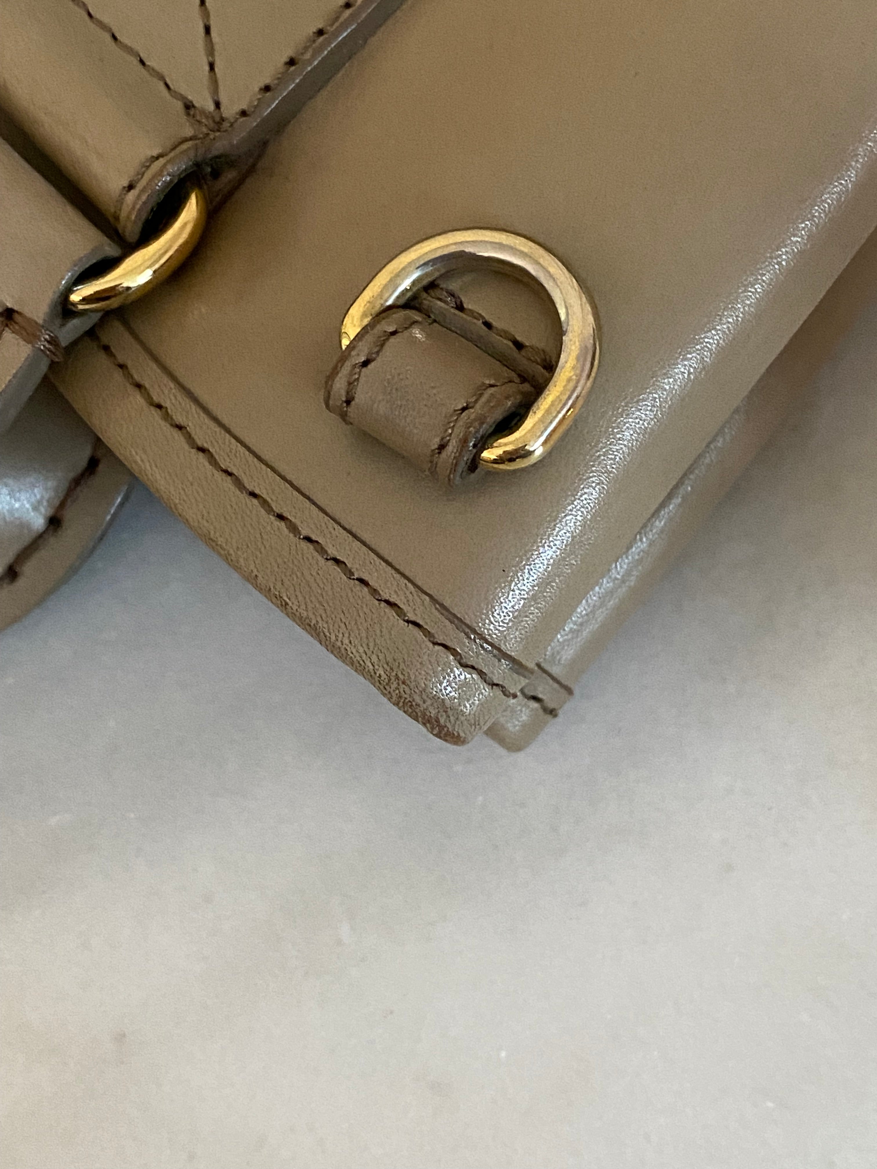 Burberry Beige Top Handle Bag