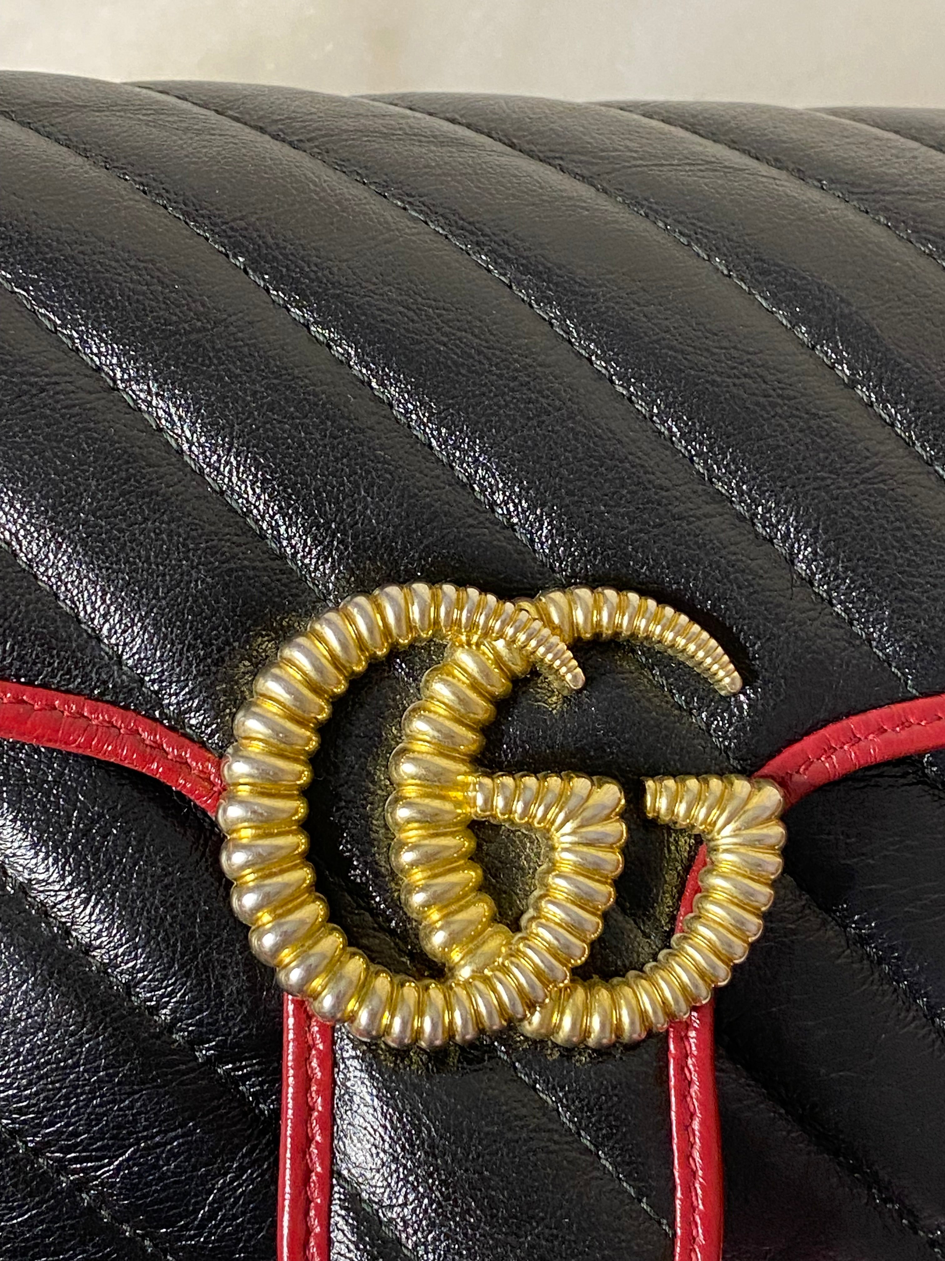 Gucci Bicolor GG Marmont Small Bag