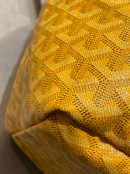 Goyard Yellow Goyardine Saint Louis GM Bag