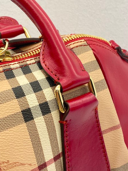 Burberry Red Haymarket Blaze Small Bag