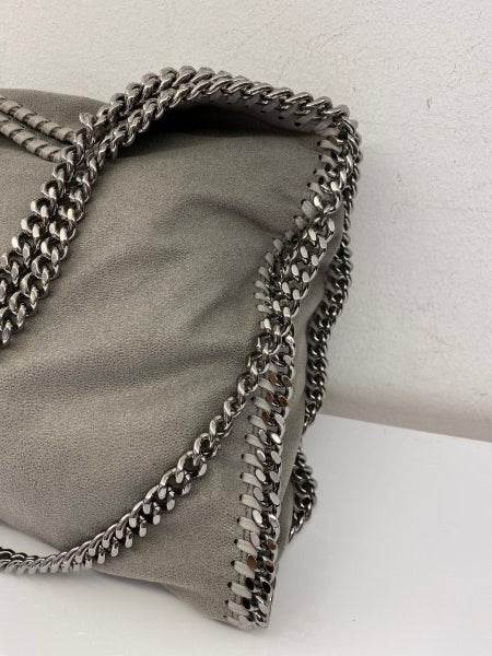 Stella Mccartney Grey Falabella Medium Three Chain Bag