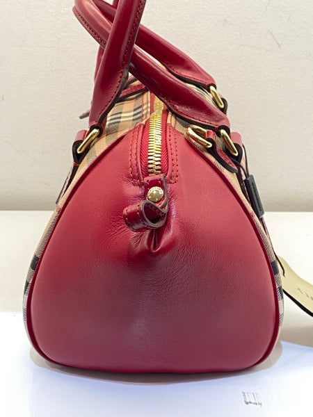 Burberry Red Haymarket Blaze Small Bag