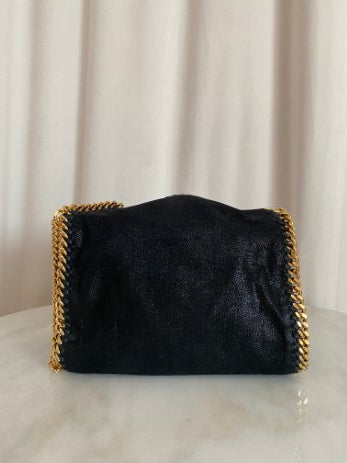 Stella Mccartney Black Mini Falabella Crossbody Bag