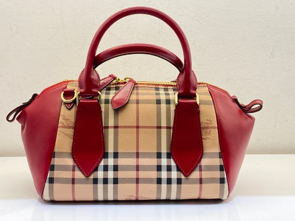 Burberry Red Haymarket Blaze Small Bag