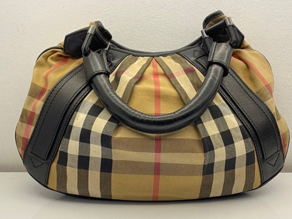 Burberry Black House Check Hobo Bag