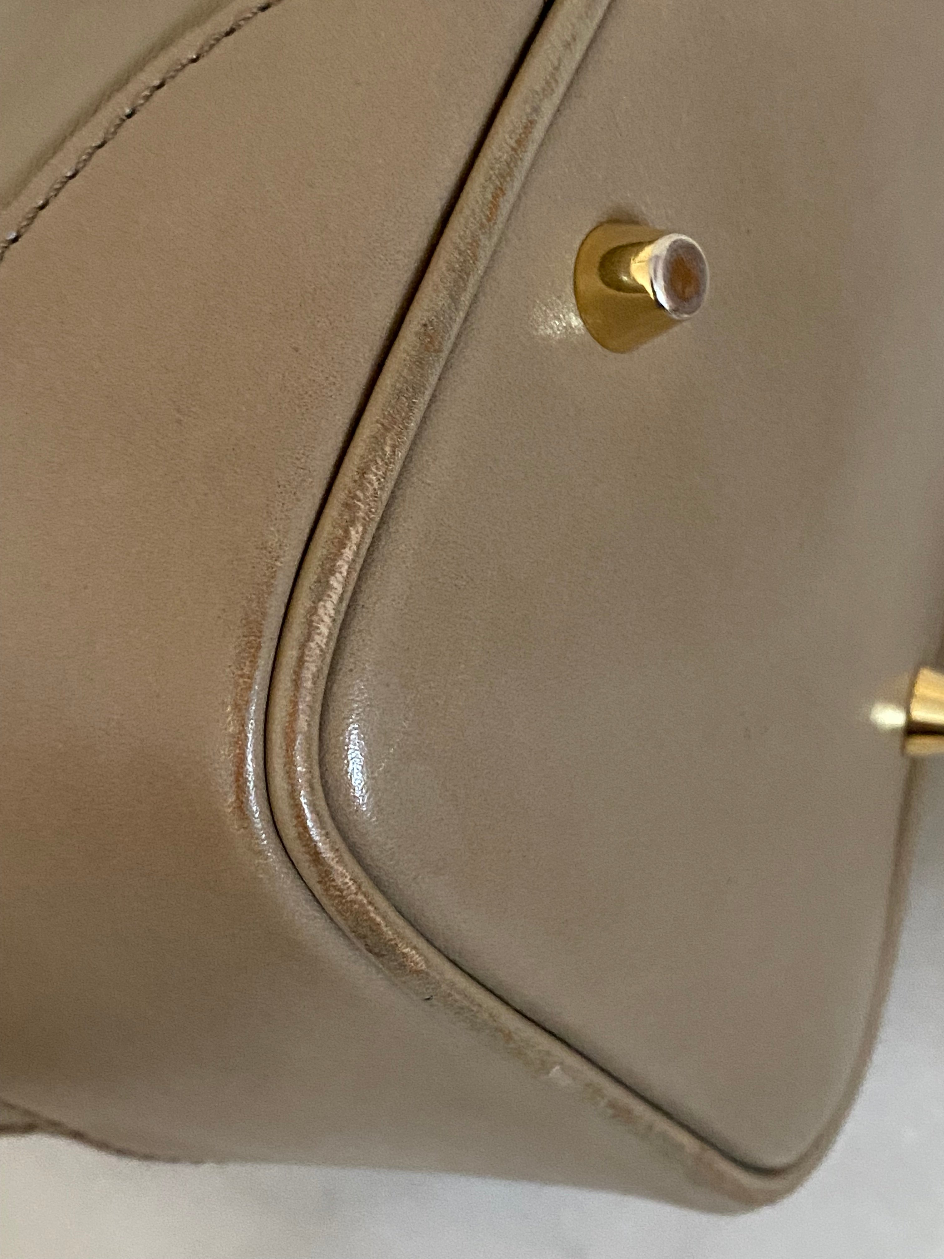 Burberry Beige Top Handle Bag