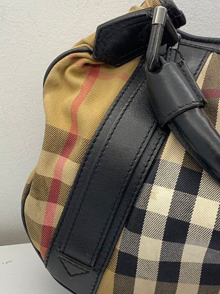 Burberry Black House Check Hobo Bag