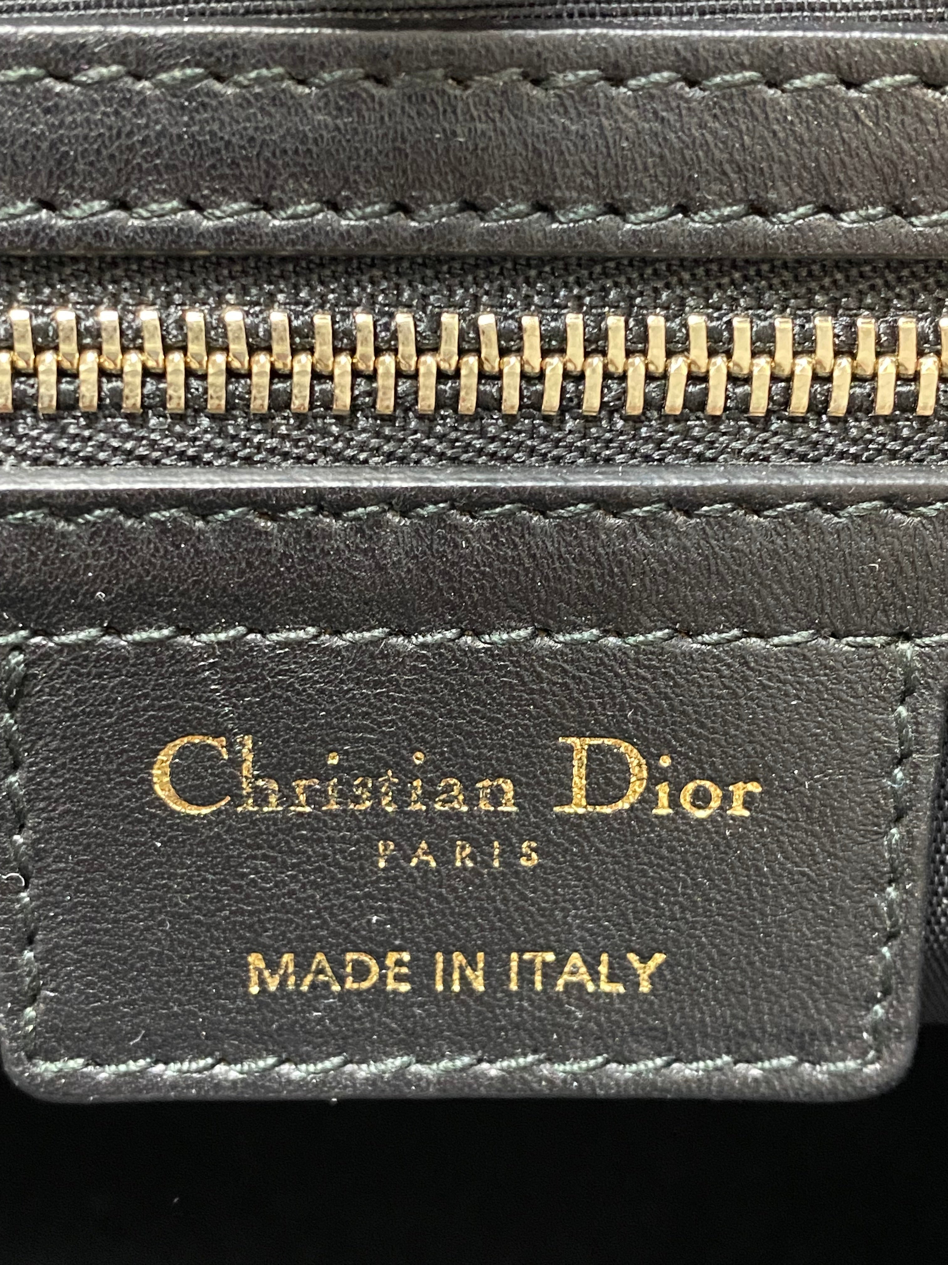 Christian Dior Black Lady Dior Medium Bag