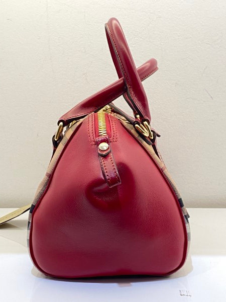 Burberry Red Haymarket Blaze Small Bag