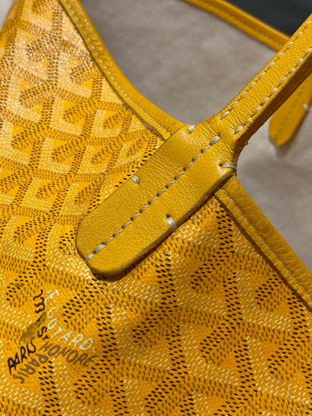 Goyard Yellow Goyardine Saint Louis GM Bag