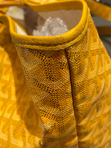 Goyard Yellow Goyardine Saint Louis GM Bag