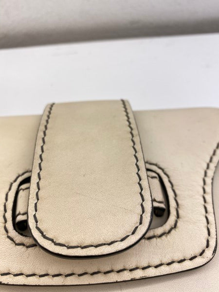 Christian Dior White Mini d'fence Saddle Bag