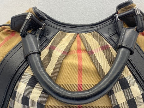 Burberry Black House Check Hobo Bag