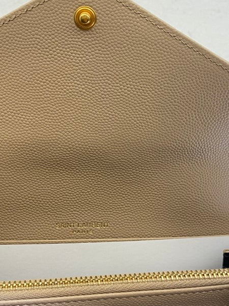 YSL Beige Cassandra Wallet