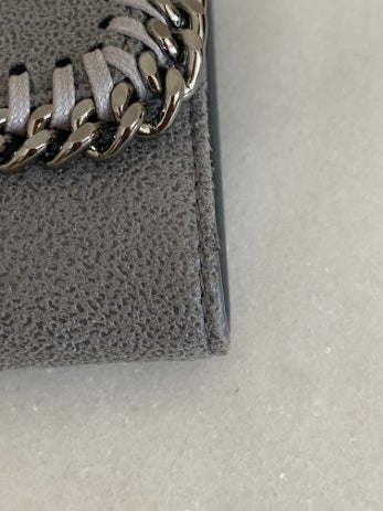 Stella Mccartney Grey Continental Falabella Small Wallet