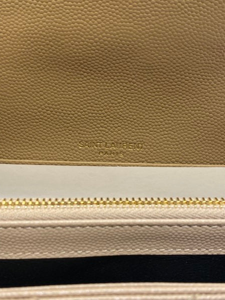 YSL Beige Cassandra Wallet