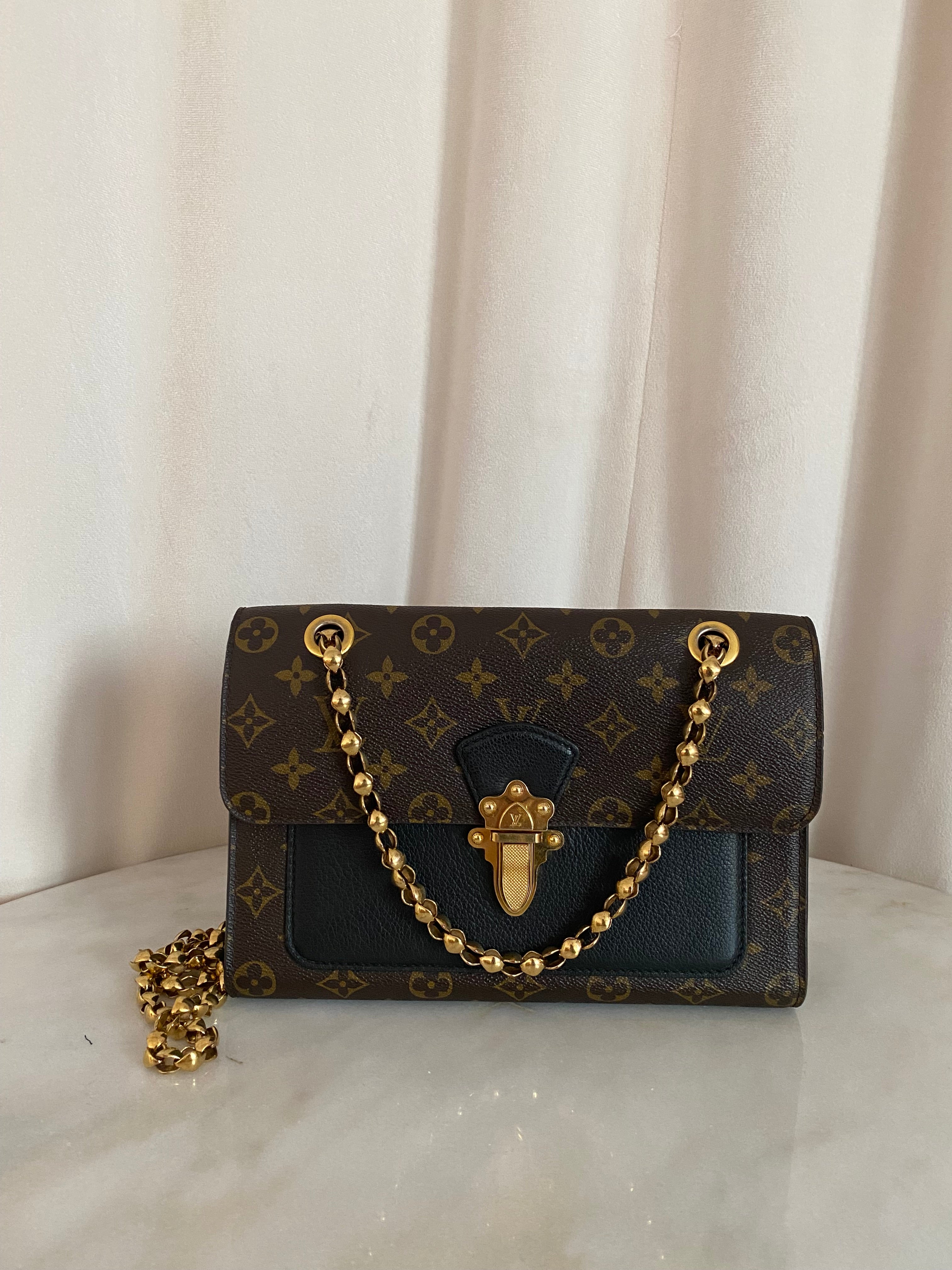 Louis Vuitton Monogram Black Victoire Shoulder Bag