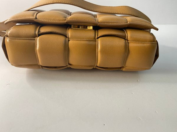 Bottega Veneta Camel Padded Cassette Crossbody Bag