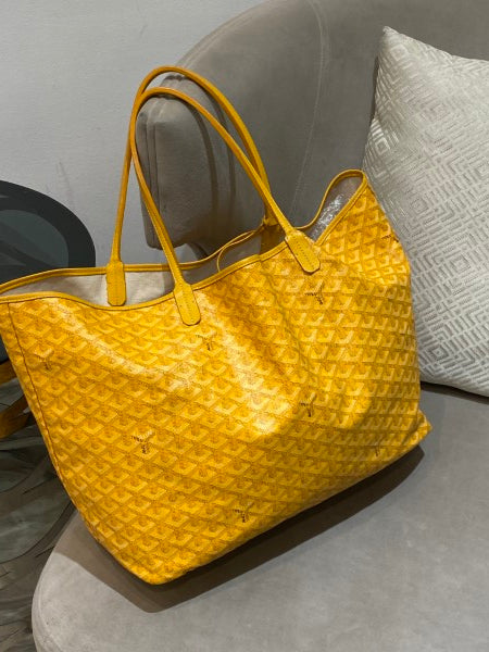 Goyard Yellow Goyardine Saint Louis GM Bag