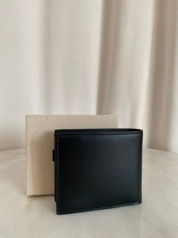 Dolce & Gabbana Black Bifold wih Raised Logo Small Wallet