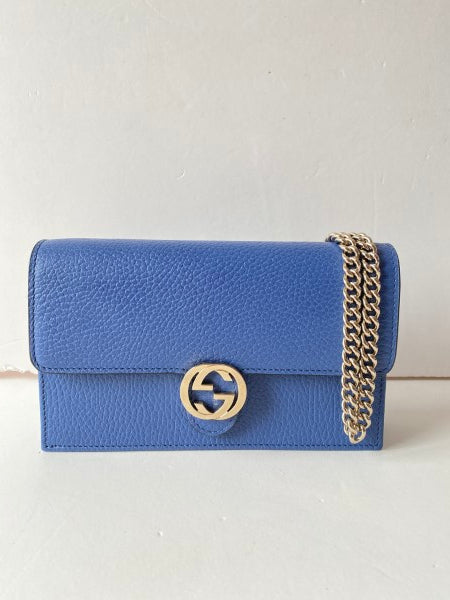 Gucci Blue Interlocking WOC