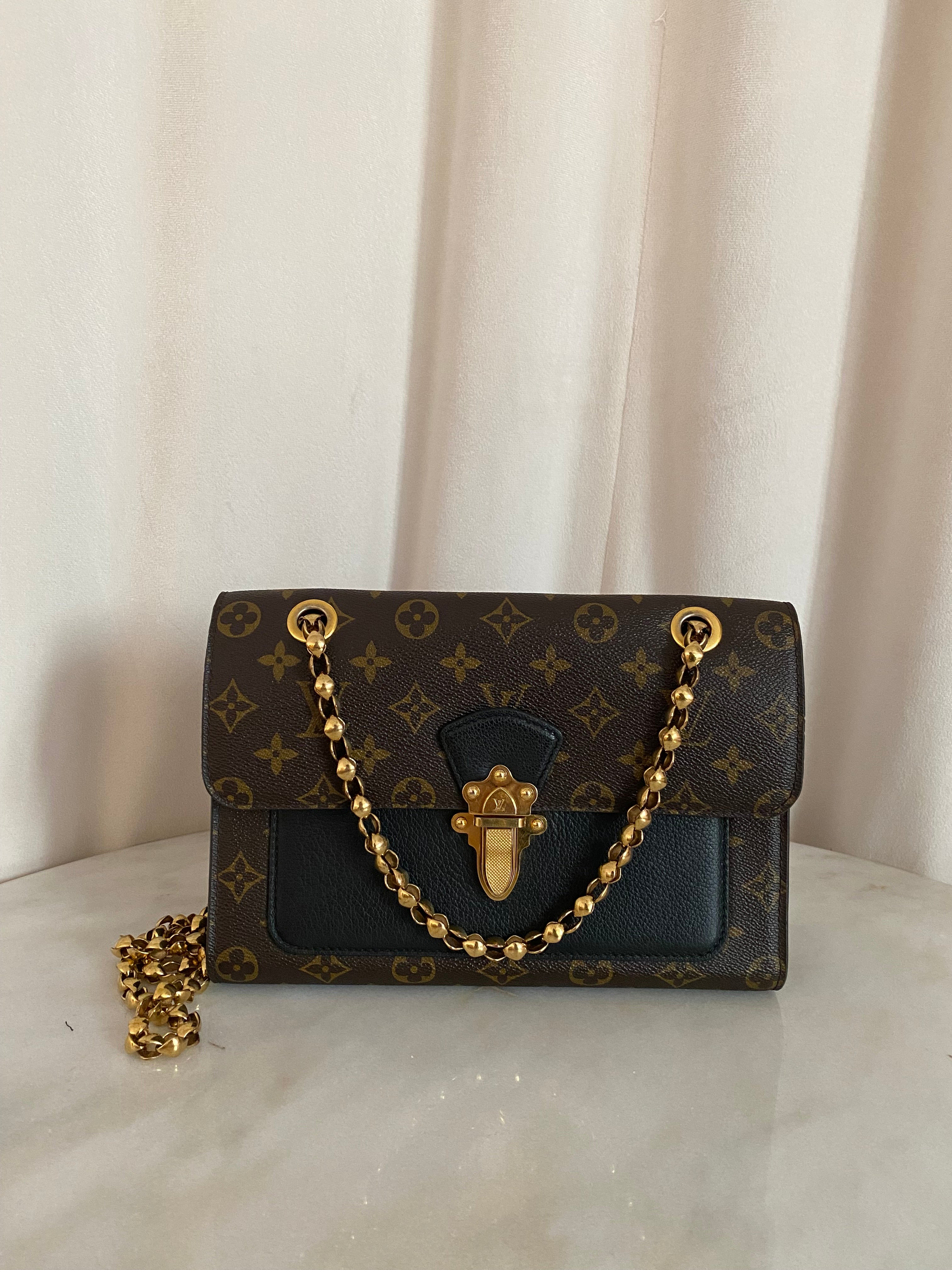 Louis Vuitton Monogram Black Victoire Shoulder Bag