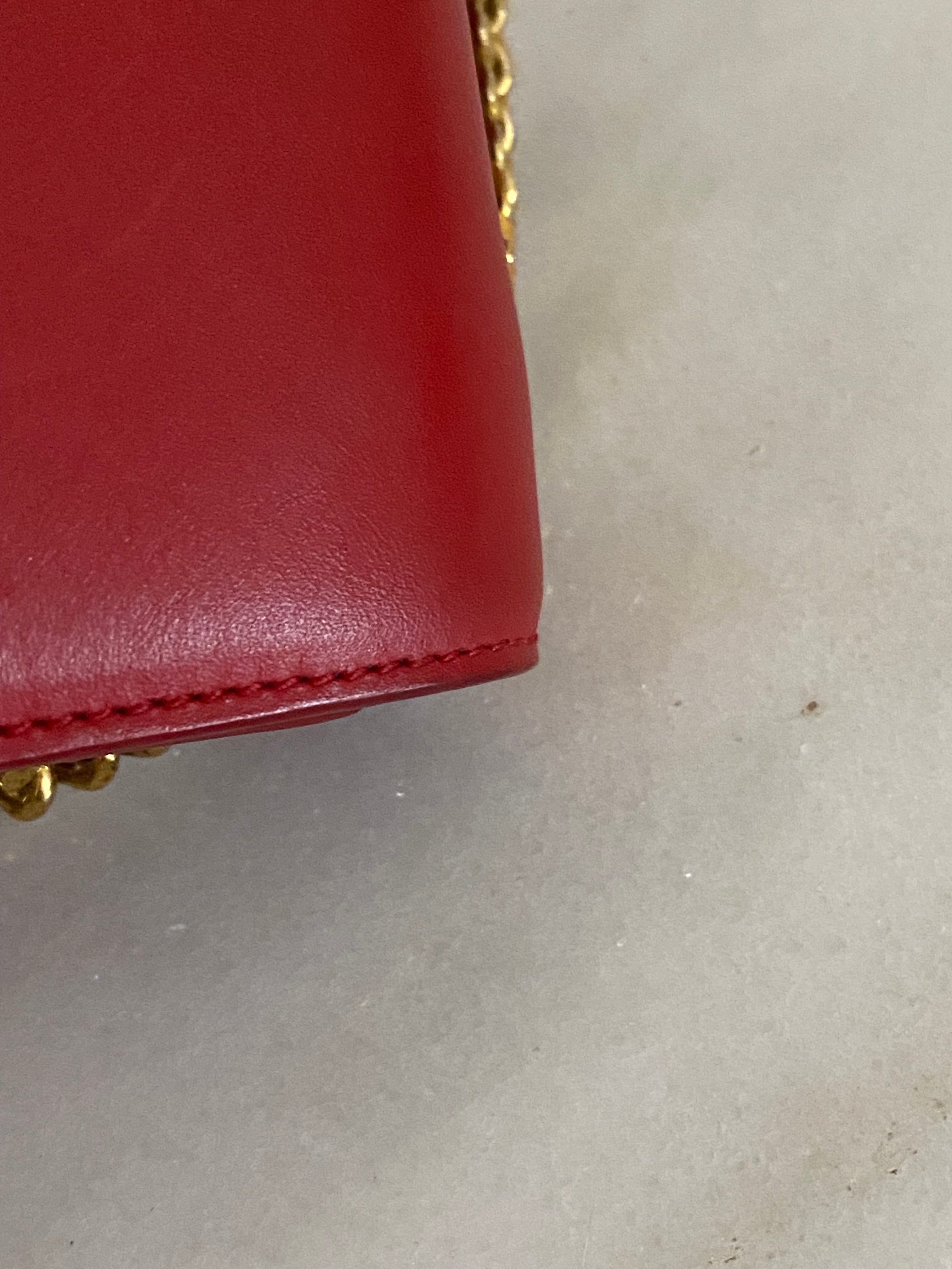 YSL Red Kate Tassel Small Shoulder Bag