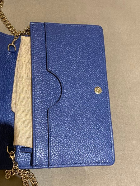 Gucci Dark Blue Disco Soho Wallet On Chain