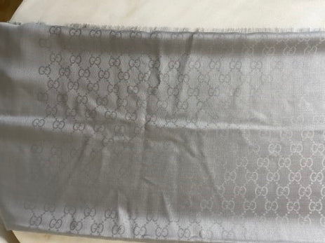 Gucci Grey GG Scarf