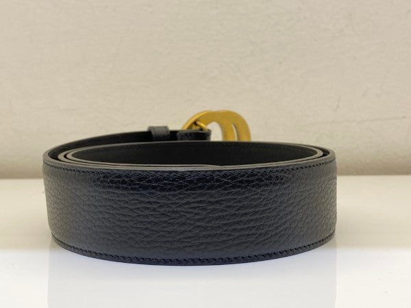 Gucci Black Interlocking G Buckle Men Belt 40