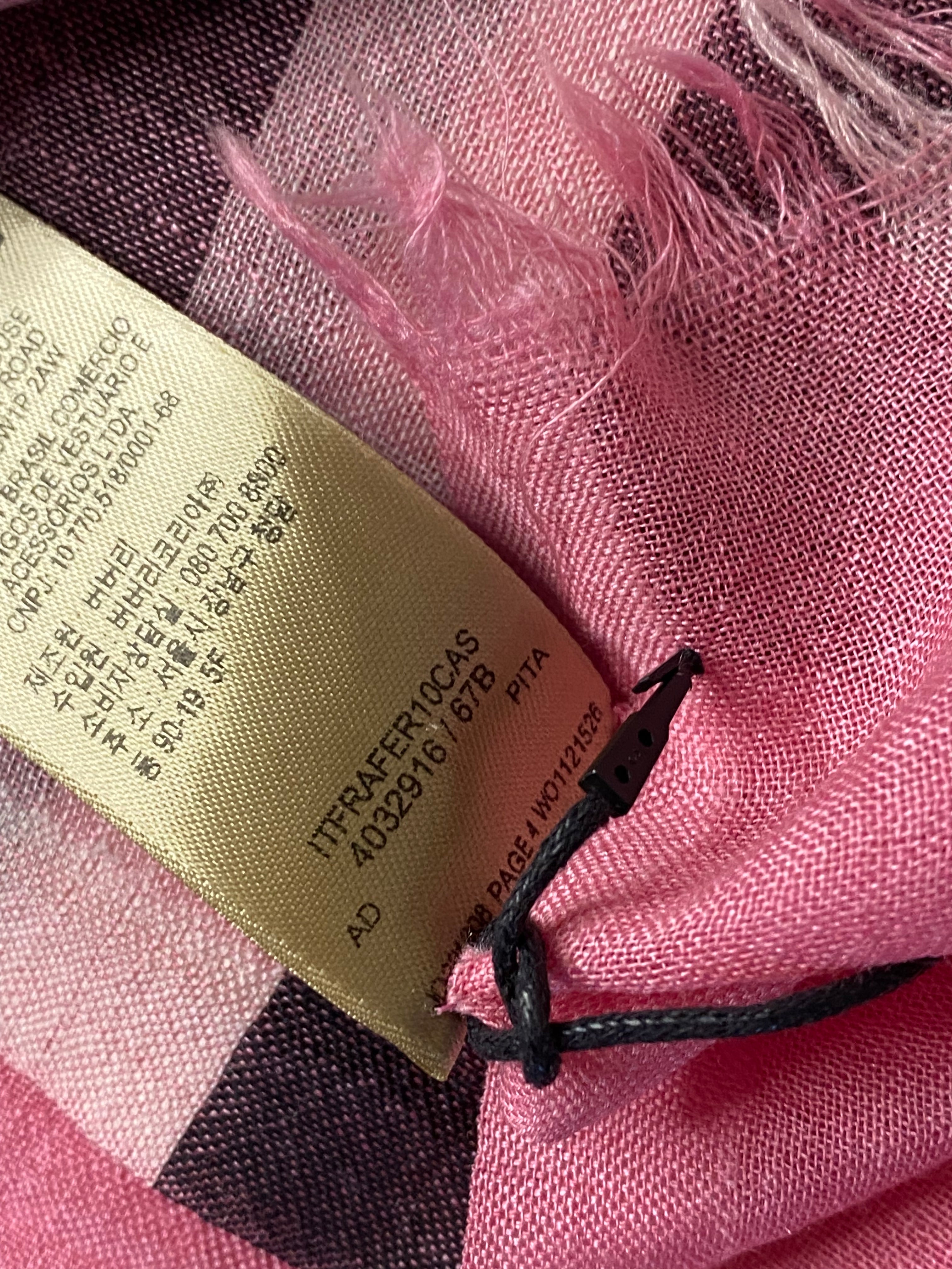 Burberry Trciolor Long Scarf