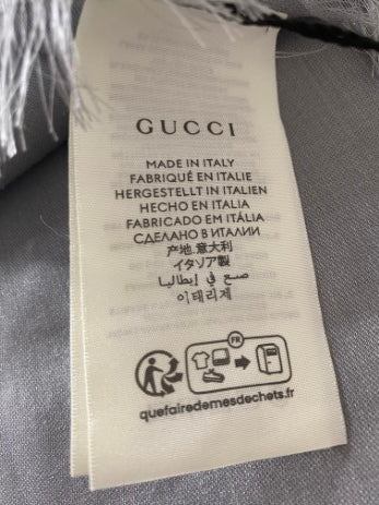 Gucci Grey GG Scarf