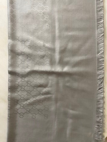 Gucci Grey GG Scarf